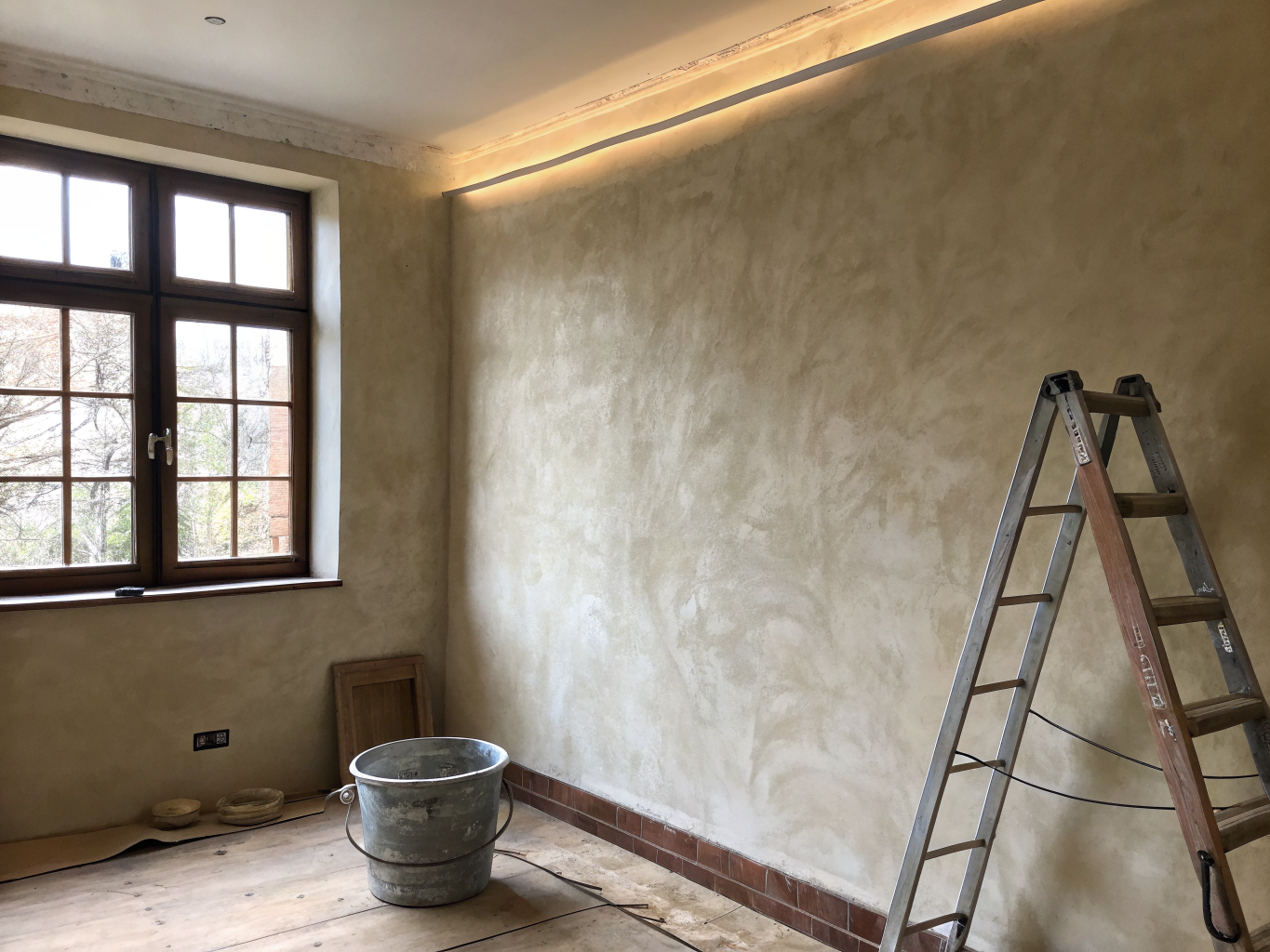 Professional interior plastering work in London by Jordan Building Contractors